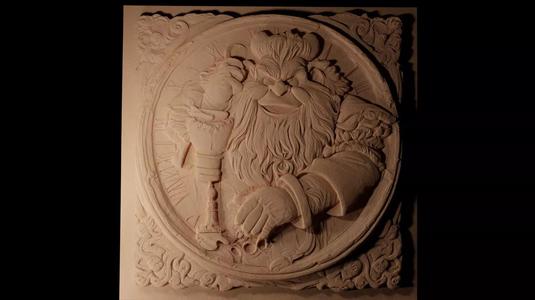 Cogsworth  CNC 3d Print High Relief Sand Casting