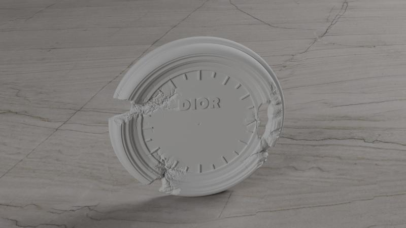 Corroded Wall Clock - Artistic Design