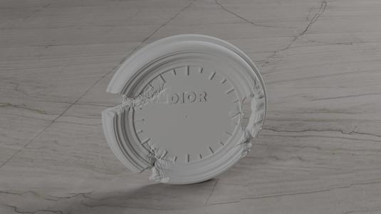 Corroded Wall Clock - Artistic Design