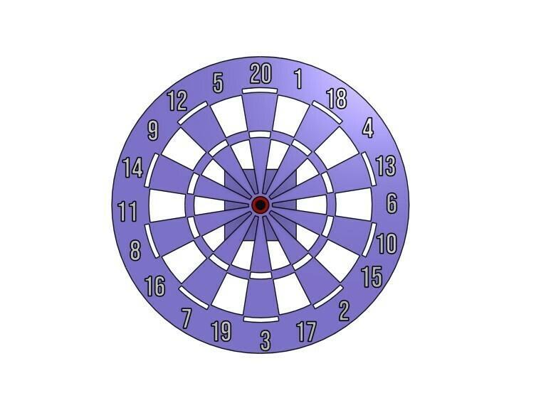 Clock Target Flechettes