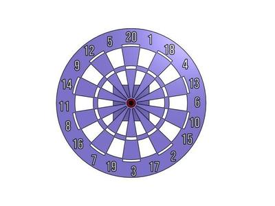 Clock Target Flechettes