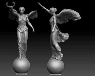 victory winged nikh sculpture