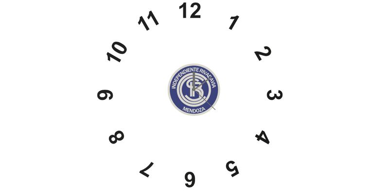 x2 models of wall clock independent rivadavia "la lepra".