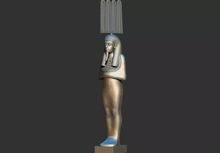 Tutankhamun Shabti Shu Merit Amun Statue 3D Printable model