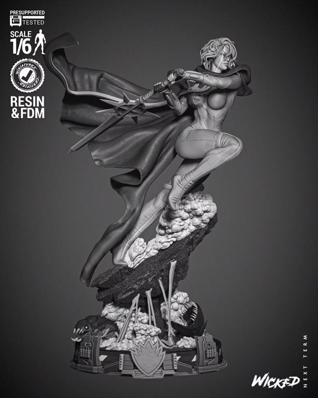 Wicked Marvel Quasar Sculpture