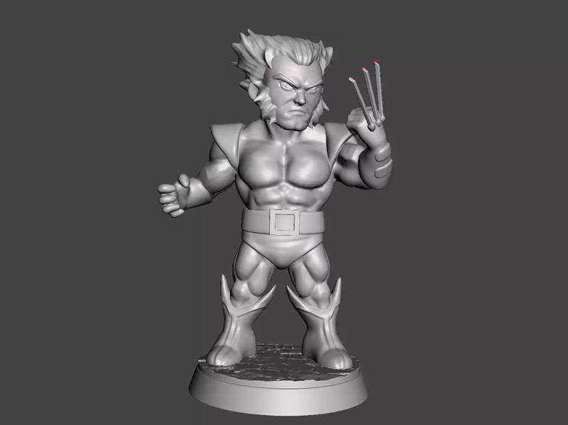 wolverine logan unmasked chibi