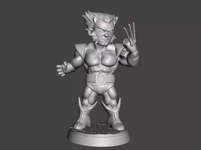 wolverine logan unmasked chibi