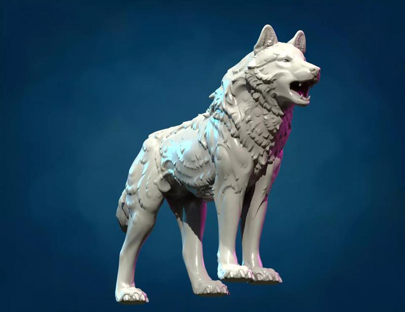 Wolf Sculpture