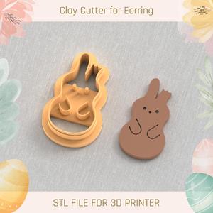 Chocolate Bunny Easter Polymer Clay Cutters