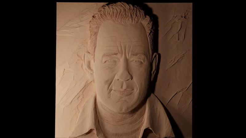 Tom Hanks CNC 3d Print High Relief Sand Casting