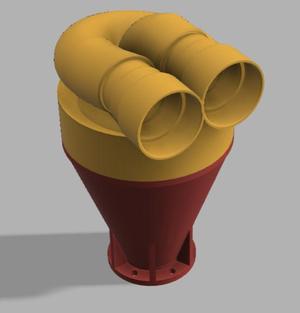 Vacuum cleaner chimney