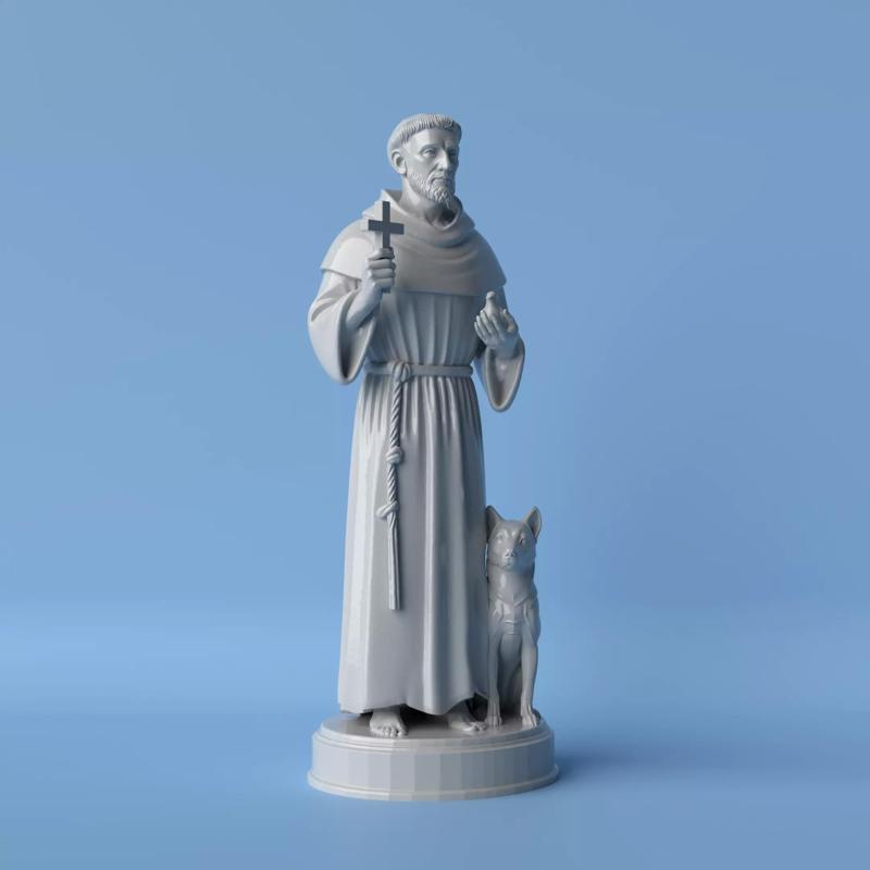 Saint Francis  The Humble Guardian Bust