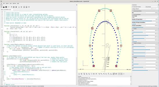 Bézier or Catmull-Rom splines in OpenSCAD