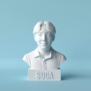 Stylized Bust of SUGA BTS