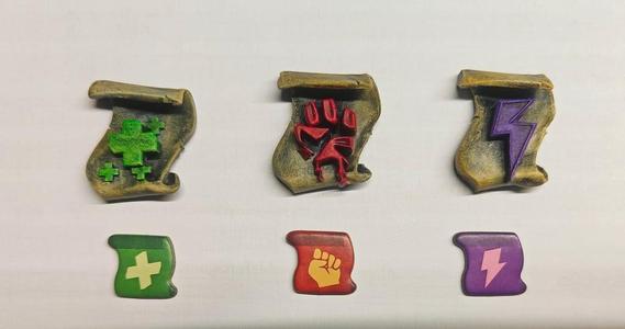 Dead Cells Board Game - 3D Scroll Token