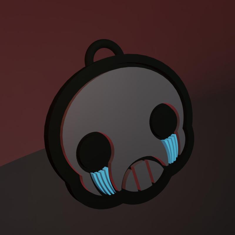 the binding of isaac - the forgotten face keychain