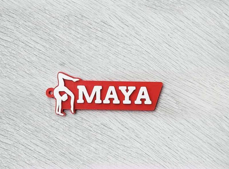 Gymnastics name tag - Maya