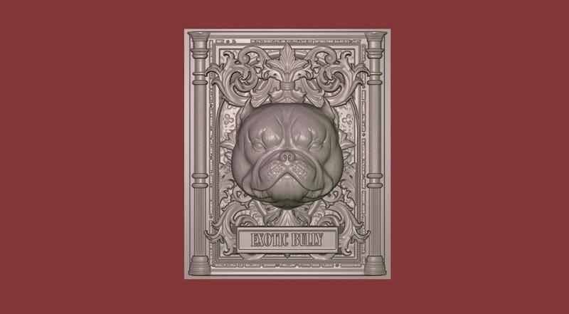 Exotic Bully plaque
