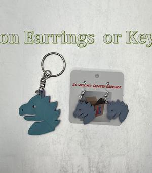Dragon Earrings or Keychain - Grid Quest