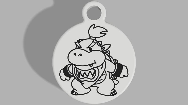 Bowser Jr Keyring