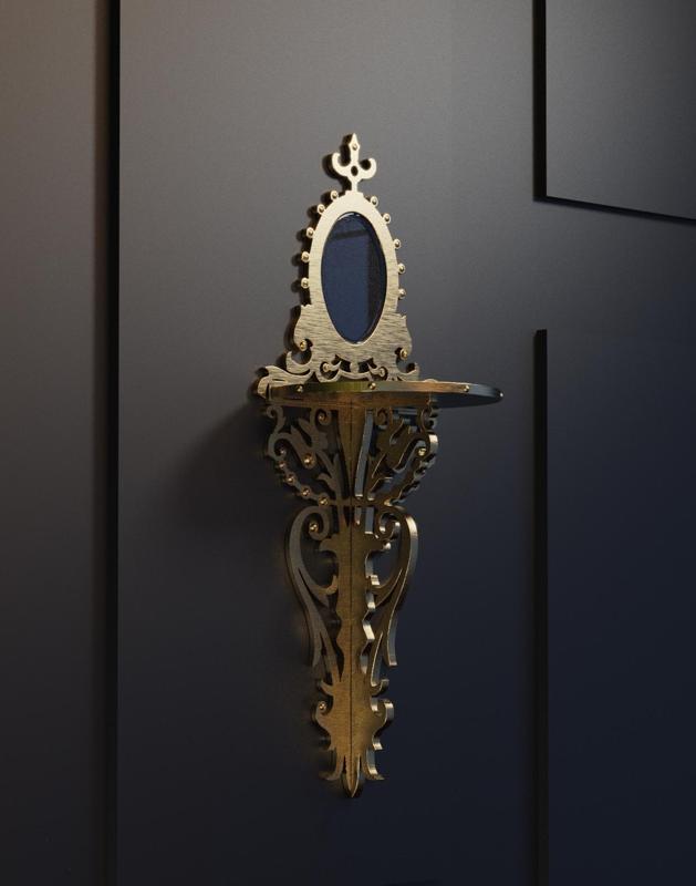 Decorative wall console