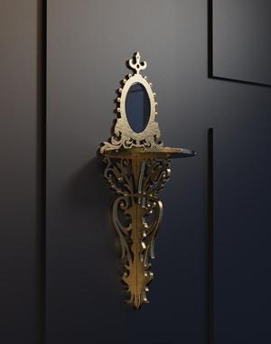Decorative wall console