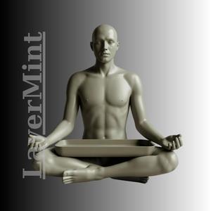 Meditating Human Figure – STL File for 3D Printing, Yoga & Zen Statue