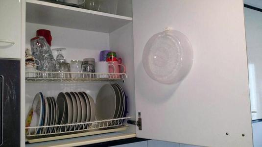 Holder for microwave dishes cover - Soporte cubreplatos de microondas