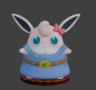 Wigglytuff - Frontier Explorer Style | 3D Printable STL | Pokémon Adventurer Figure