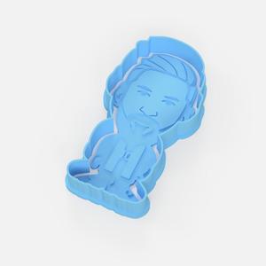 Messi little cookie cutter - Messi mini cookie cutter