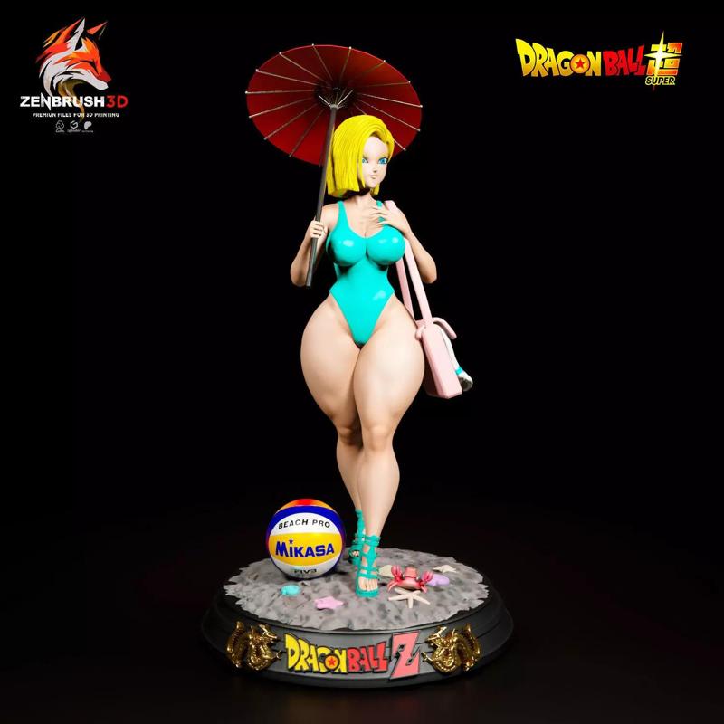 Android 18 - Beach Outfit - NFSW 3D PRINTING