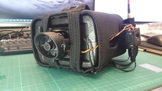 Quanum v2 FPV goggle second camera mount