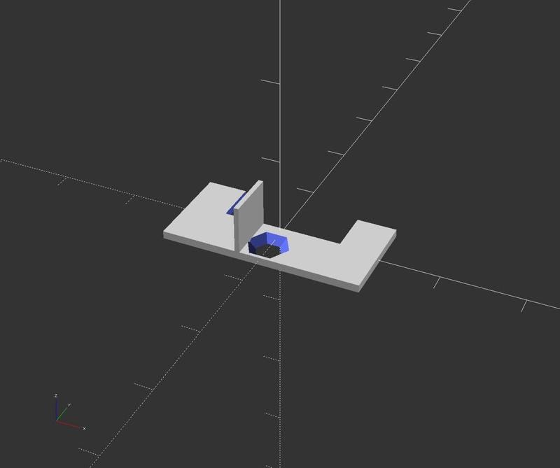 Parametized Opticoupler break carriage bracket