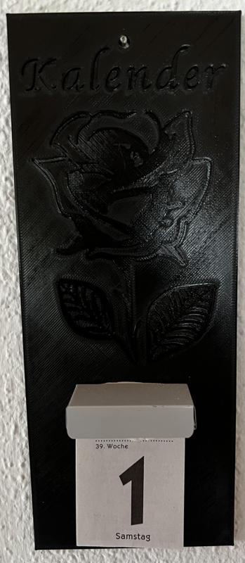 Admission for tear-off calendar - wall calendar