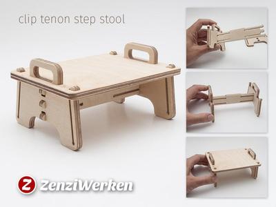 Clip Tenon Step Stool cnc