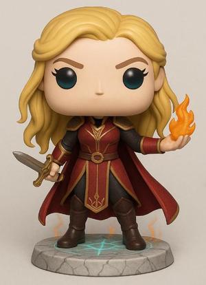 Celaena Sardothien Chibi Style 3D Model – Throne of Glass Inspired