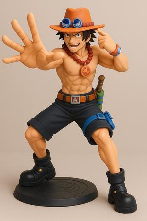 Ace’s Flame Command: Dynamic Outstretched Pose Figurine