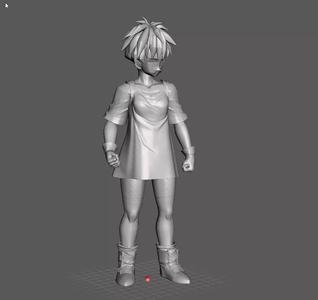 Videl short hair 3D Model