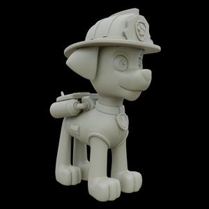 Marshall Paw Patrol High Quality STL Model for 3D Print