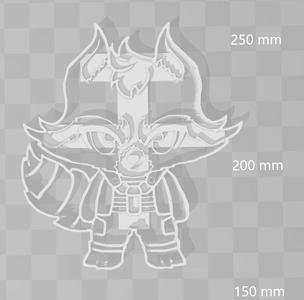 Rocket Racoon Guardians of the galaxy cookie cutter