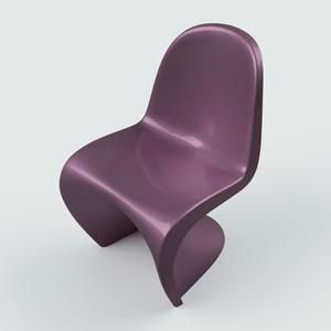 Modern curved Panton style chair
