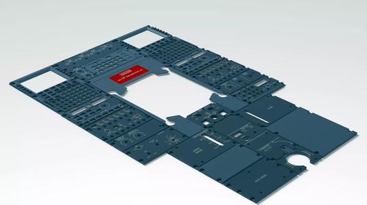 Pedestal Airbus A320 - Complete