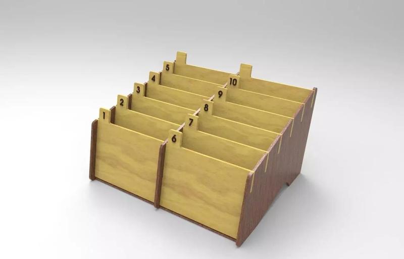 Multi Cell Phone Rack 10 Laser Cut