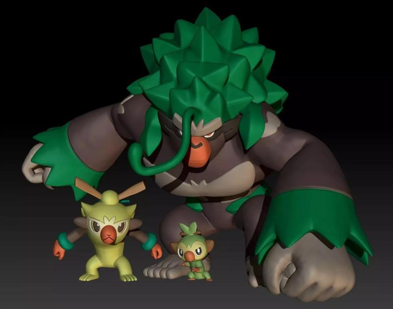 Pokemon Grookey Thwackey Rillaboom