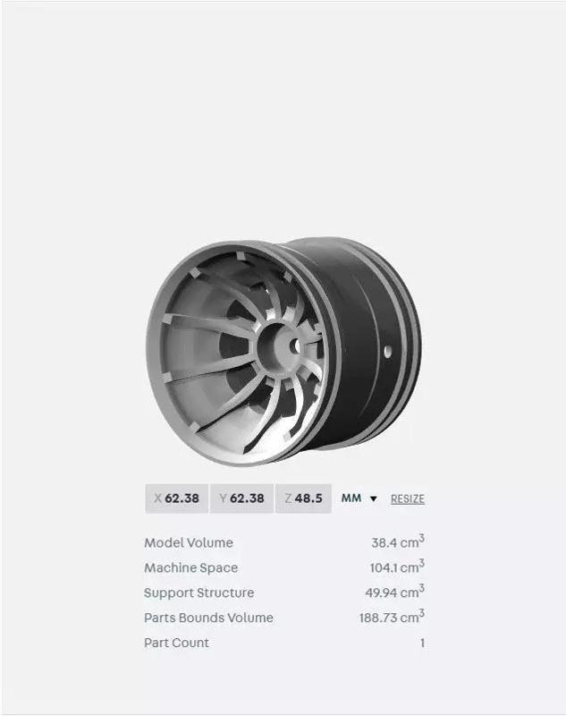 PRINT file for Turbine Styled rim RC Cars and Trucks