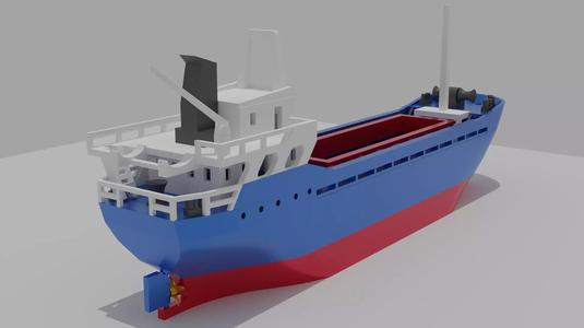 Printable General Cargo Ship