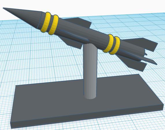 Missile statuette