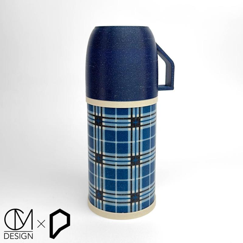 Plaid Thermos