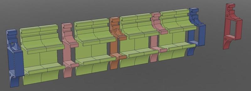 Power Strip Wall Mount with Tray and Mounting Rail for Accessories