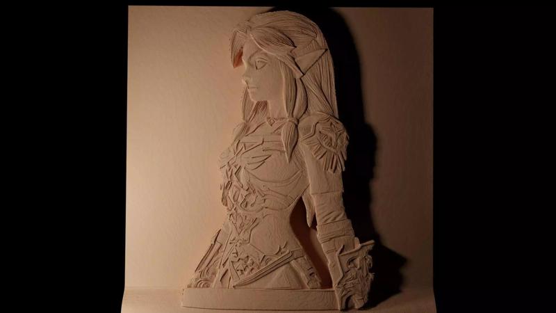 Zelda The Legend of Zelda CNC 3d Print High Relief Sand Casting